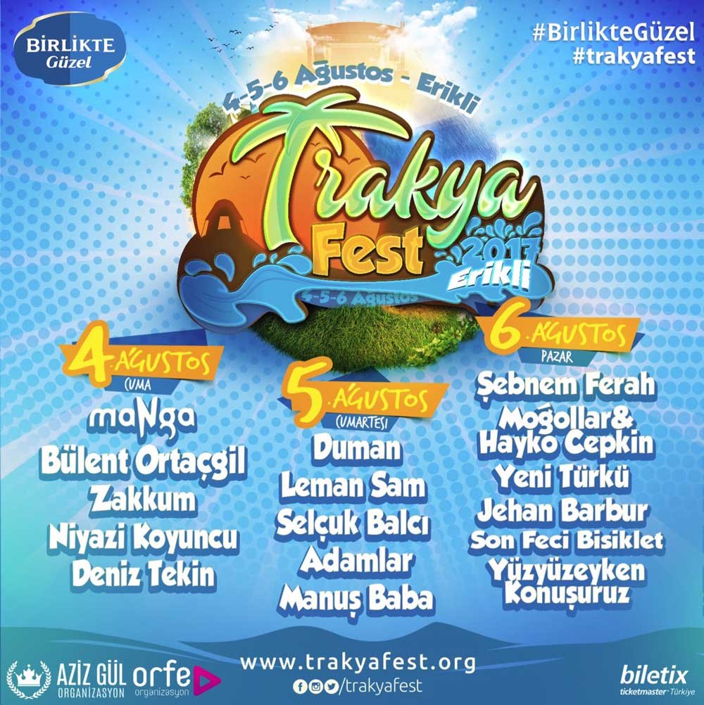Trakya Fest 2017 - 5 Ağustos 2017 Duman Trakya Fest Konseri!